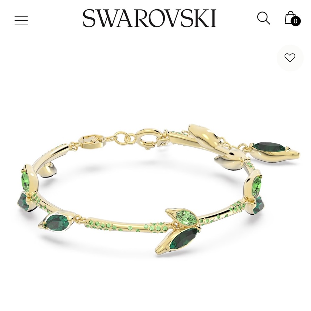 Swarovski green crystal bracelet